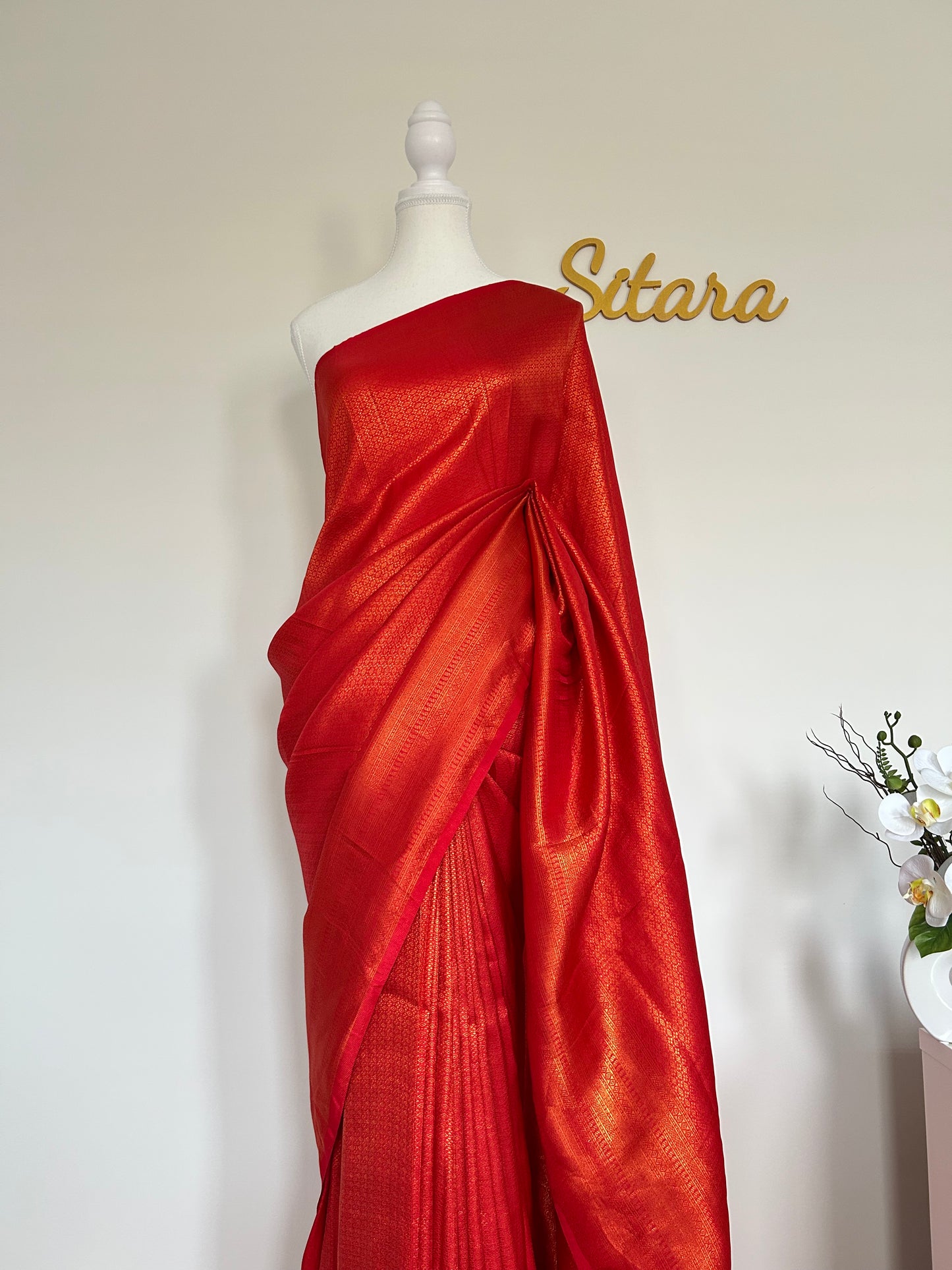 Red Soft Mixed Silk saree