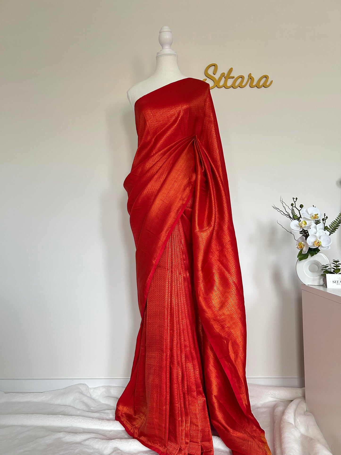 Red Soft Mixed Silk saree
