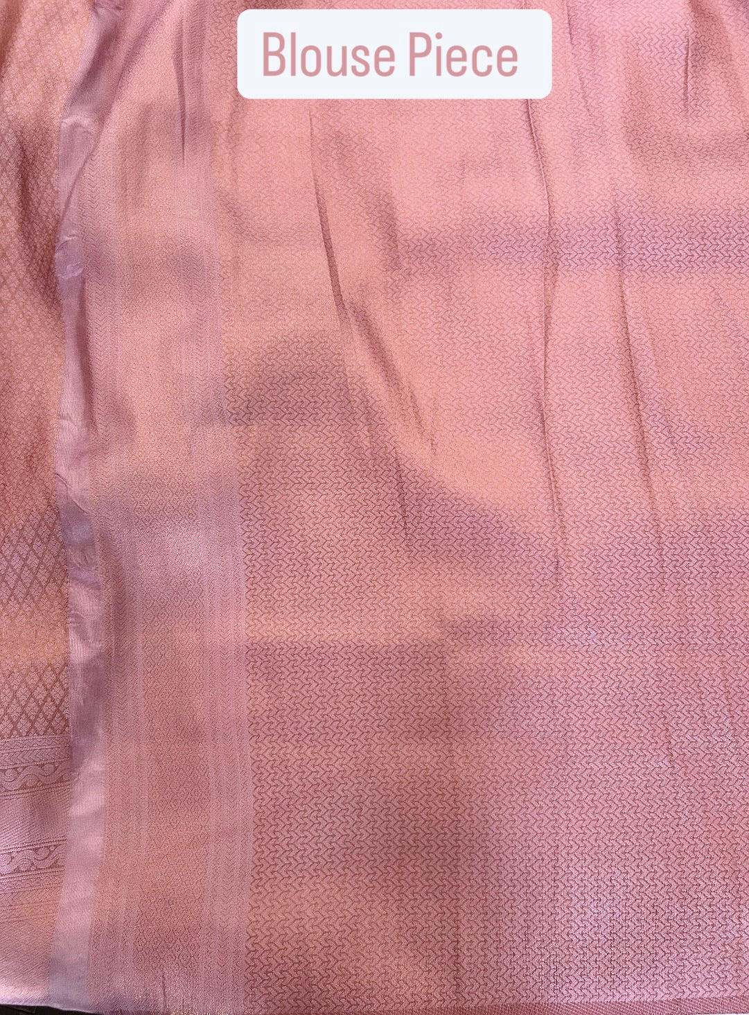 Rose Gold Pink Soft Mixed Silk saree