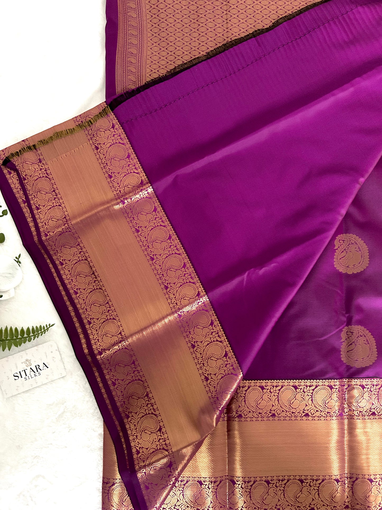Kanchipuram Premium Semi Silk Saree – Purple Magenta