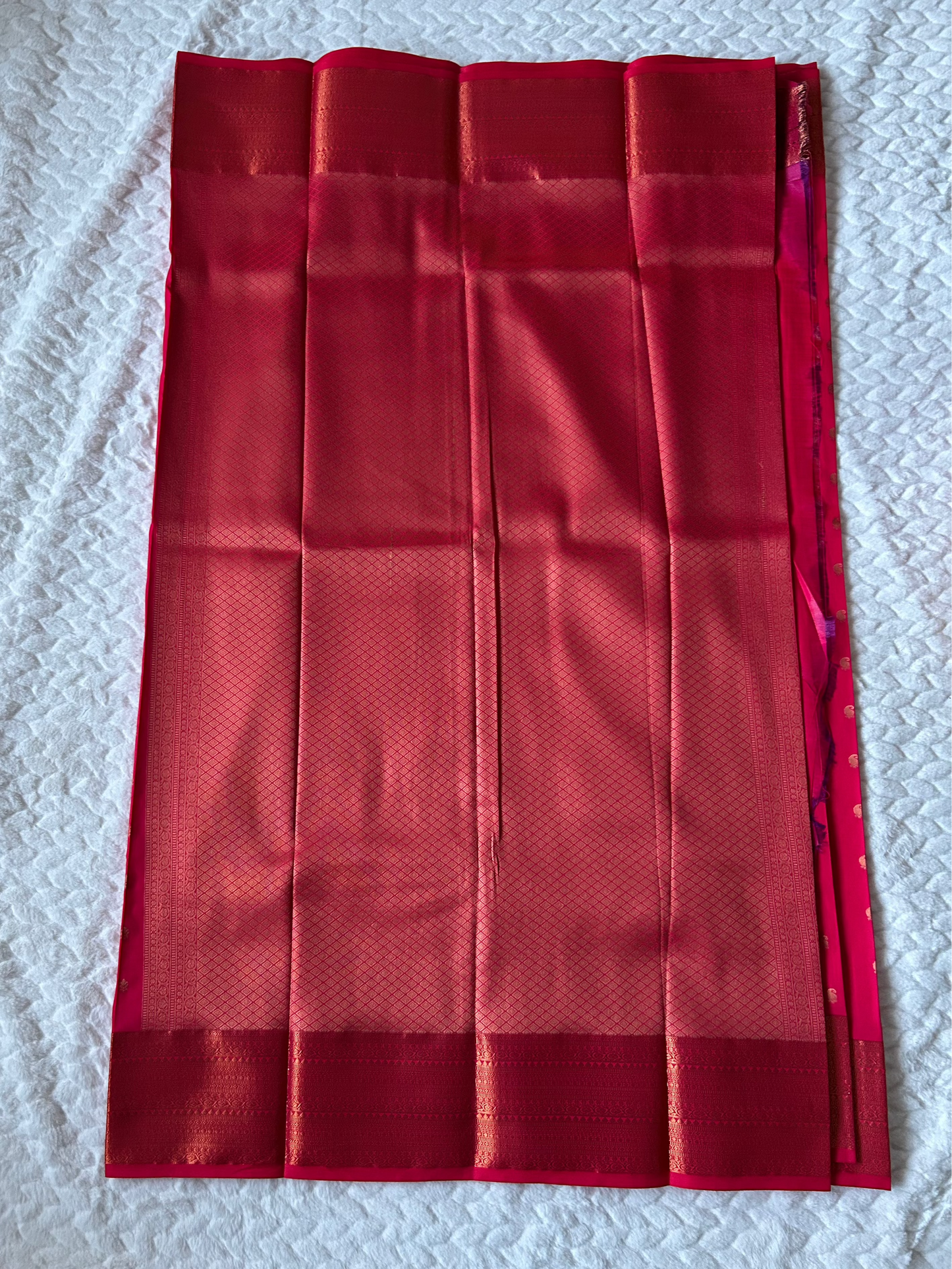 Kanchipuram Premium Semi Silk Saree – Rose Pink