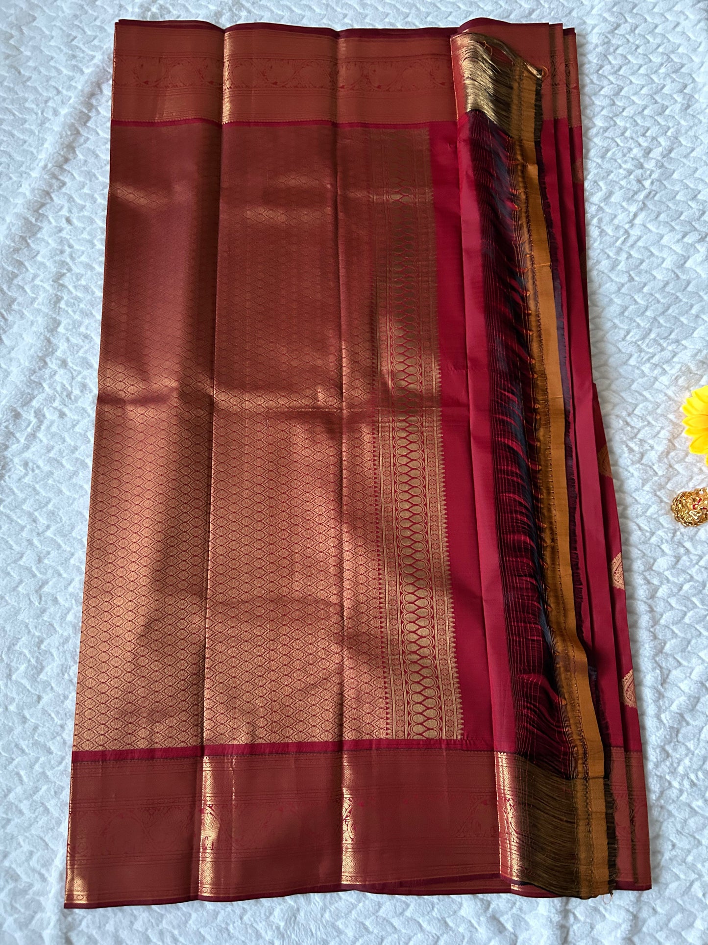 Kanchipuram Premium Semi Silk Saree – Red