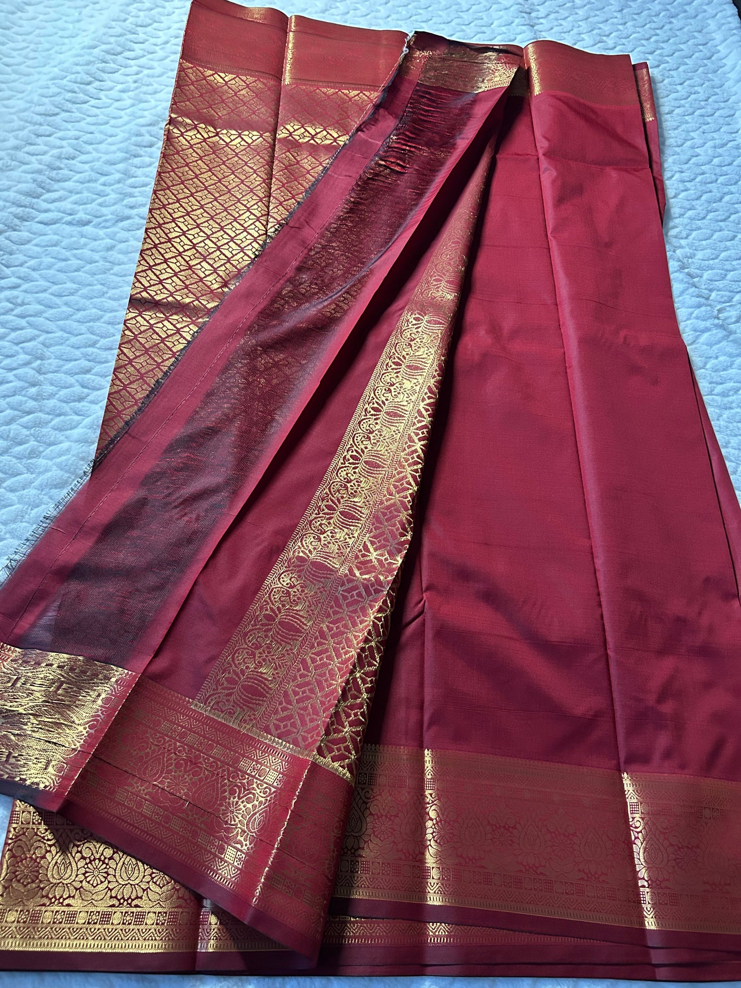 Kanchipuram Premium Semi Silk Saree – Red
