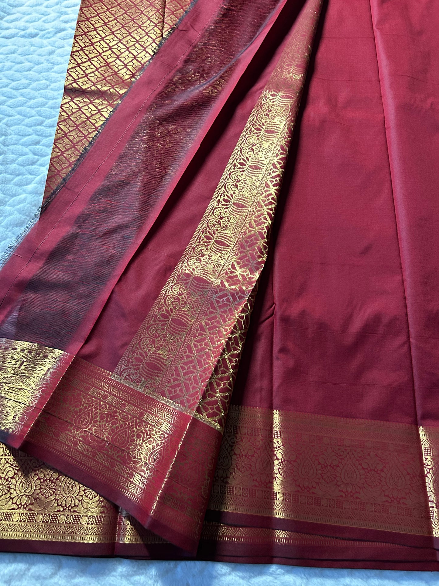 Kanchipuram Premium Semi Silk Saree – Red