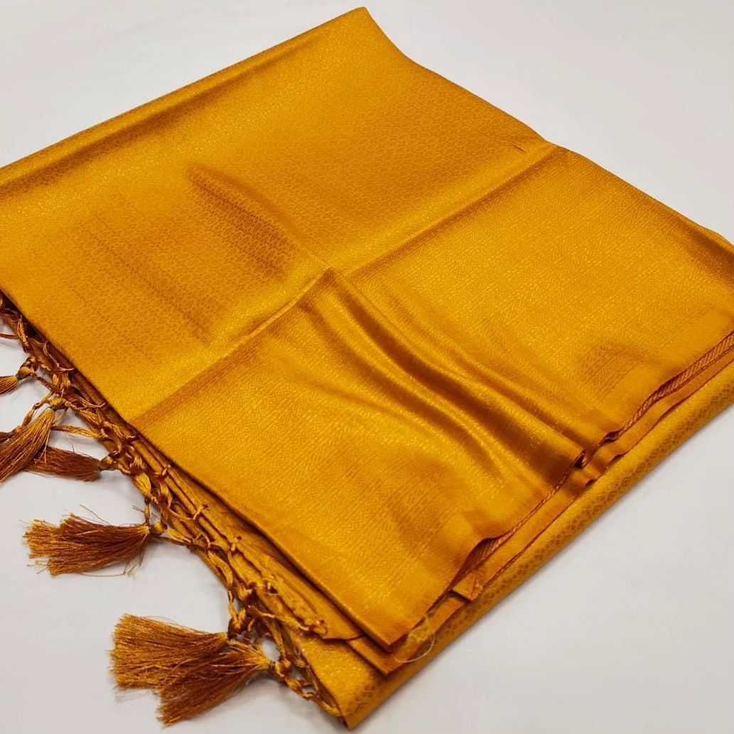 Golden Yellow Soft Mixed Silk saree