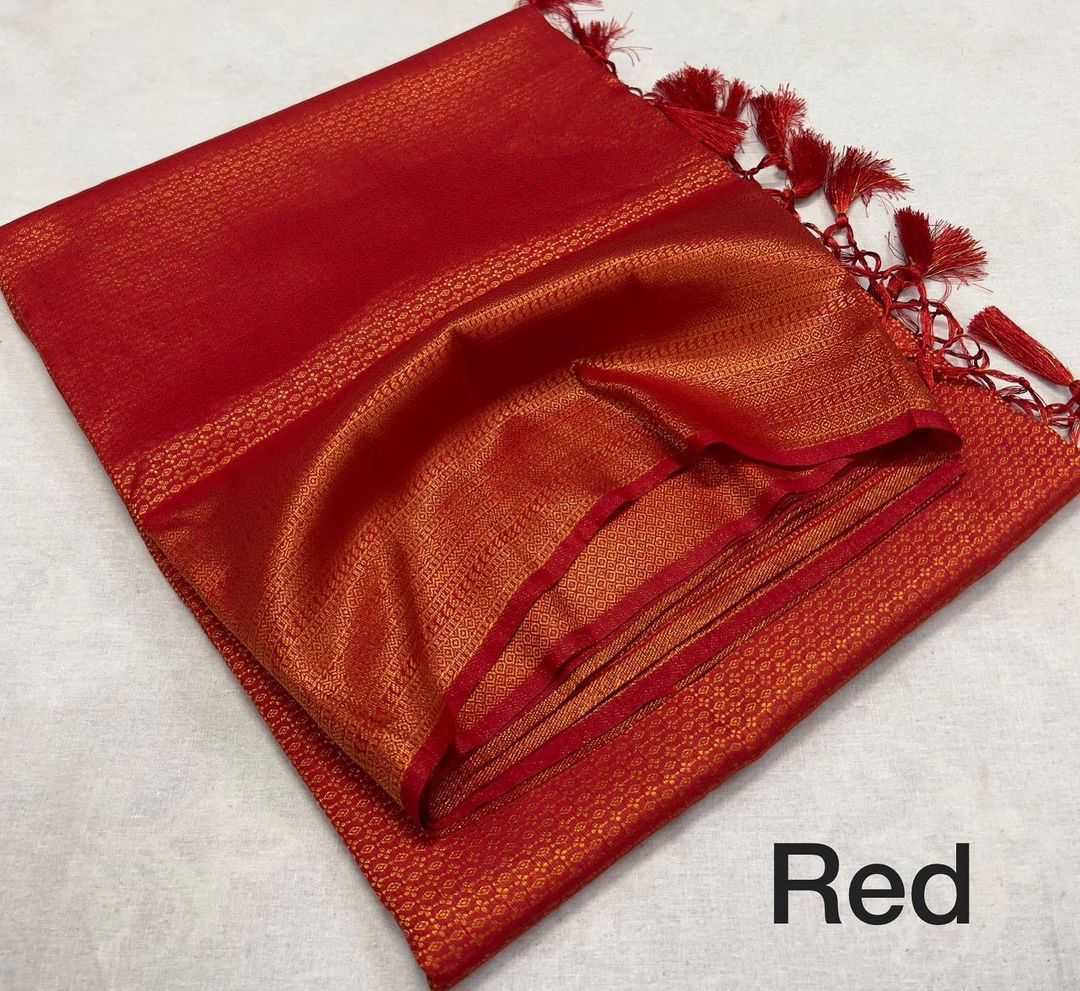 Red Soft Mixed Silk saree