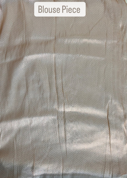 Golden Cream Soft Mixed Silk saree